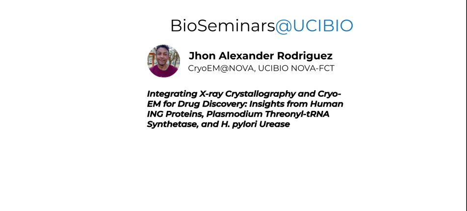 BioSeminars@UCIBIO | Jhon Alexander Rodriguez